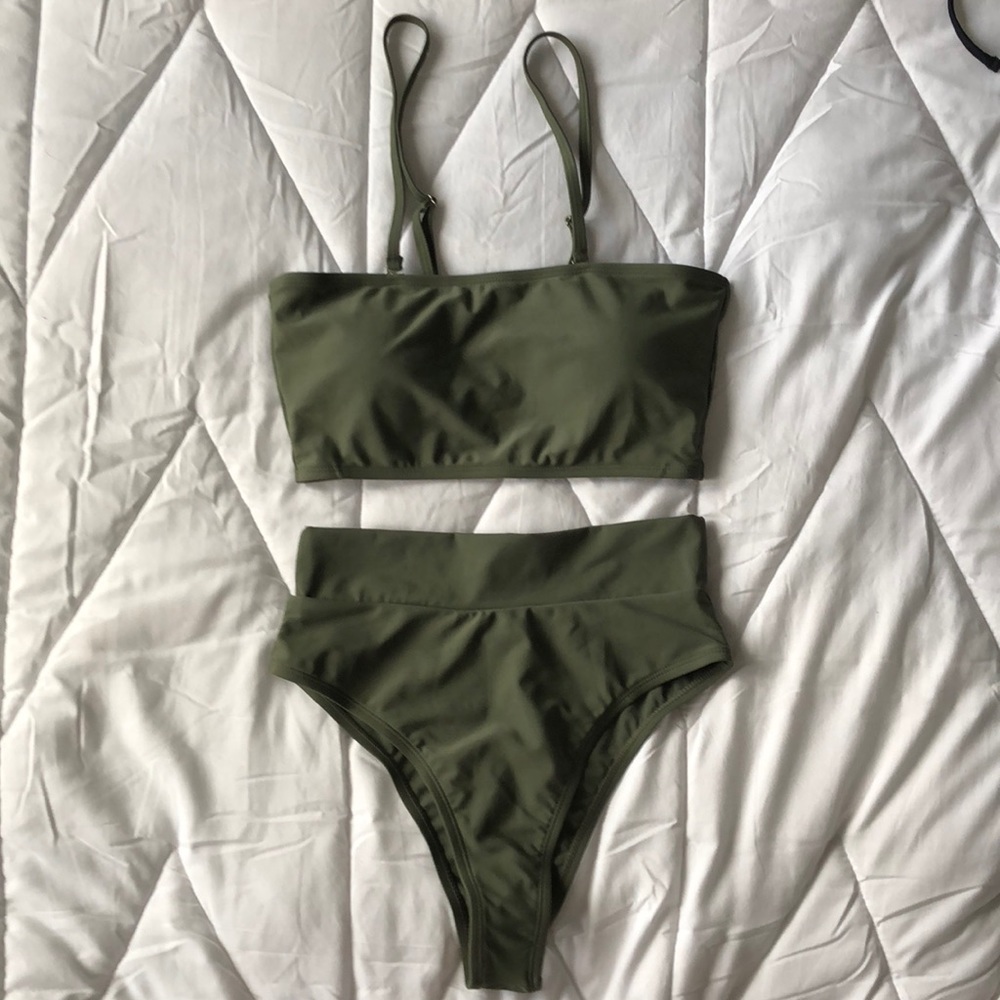 Camo green bikini